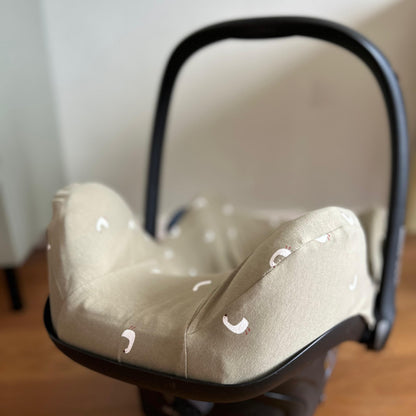 Maxi Cosi hoes tricot ganzen olijfgroen