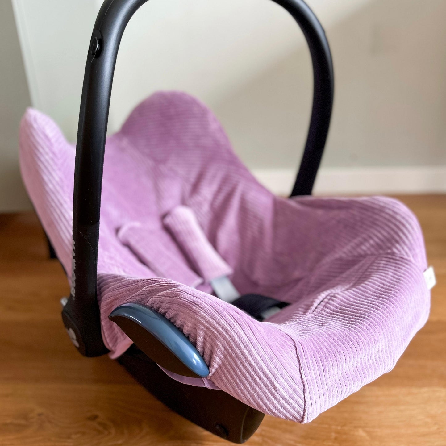 Maxi Cosi met hoes purple corduroy