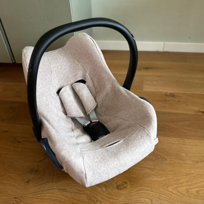 Maxi Cosi hoes | Cotton fleece taupe melange