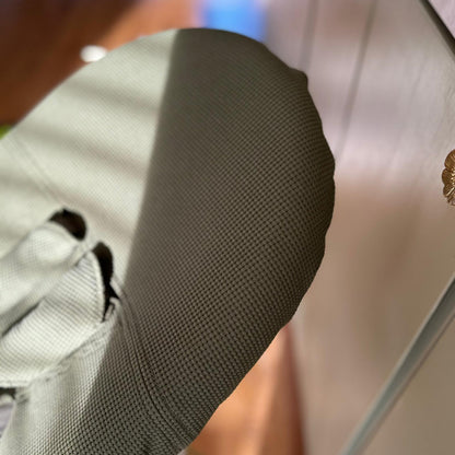 Close up wafelhoes Forest green Steps