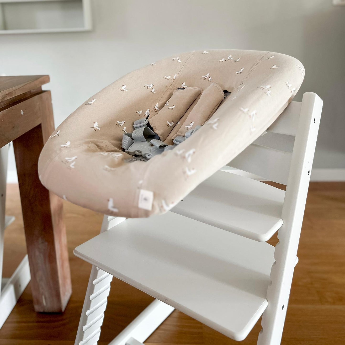 Hoes newbornset zeemeeuw zand