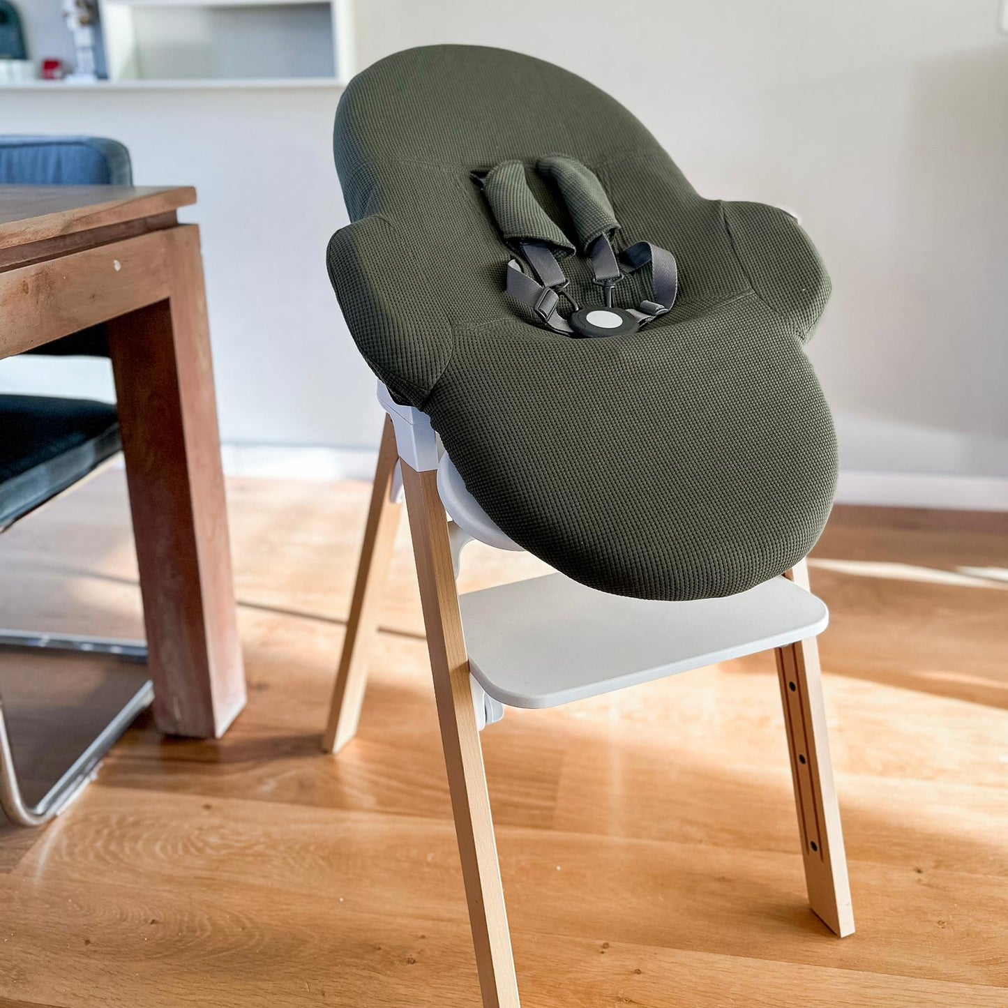 Steps newbornset met wafelhoes groen